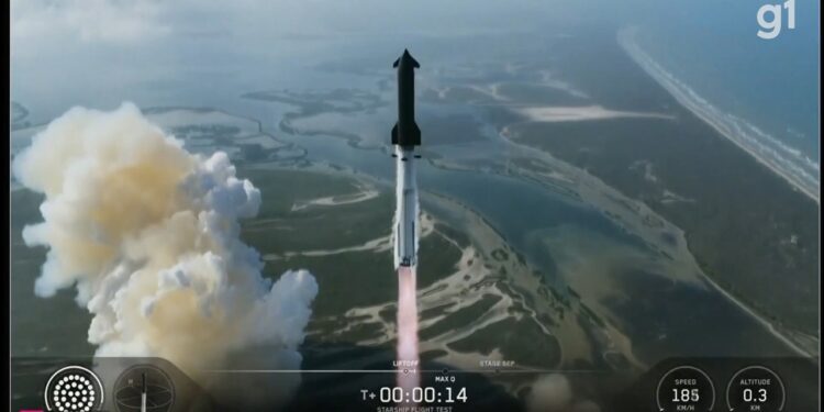 SpaceX lança Starship, maior nave do mundo pela 12ª vez